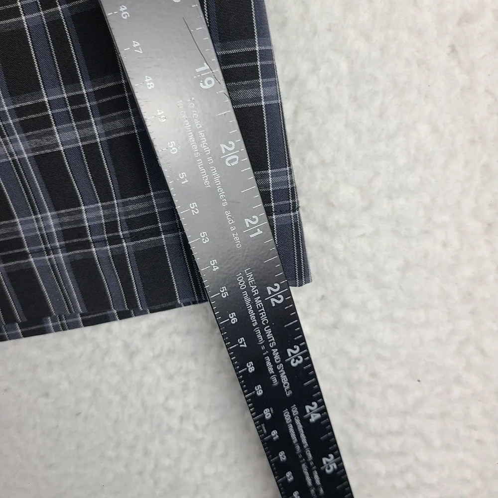 Adidas Shorts Mens 34 Black‎ Gray Purple Plaid 10